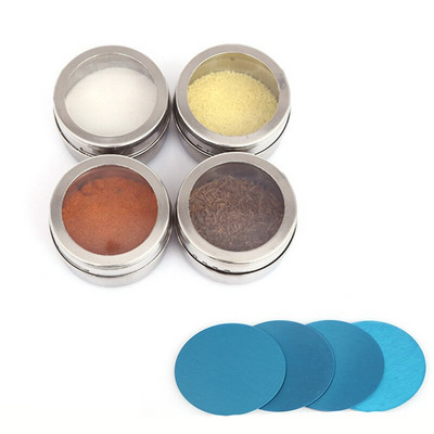 Mágneses fűszeres tégely állványos rozsdamentes acél fűszerszósz tároló edény Fűszeres üveg Fűszerdobozok Konyhai fűszerezés