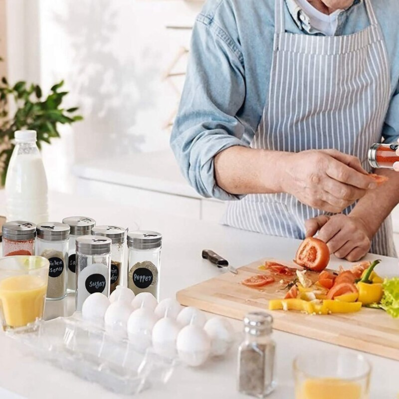 12 koreničiek s viečkami - Vysokokvalitné koreničky s viečkami - Okrúhle sklenené koreničky - Nádoby na koreničky - Fľaštičky na koreničky