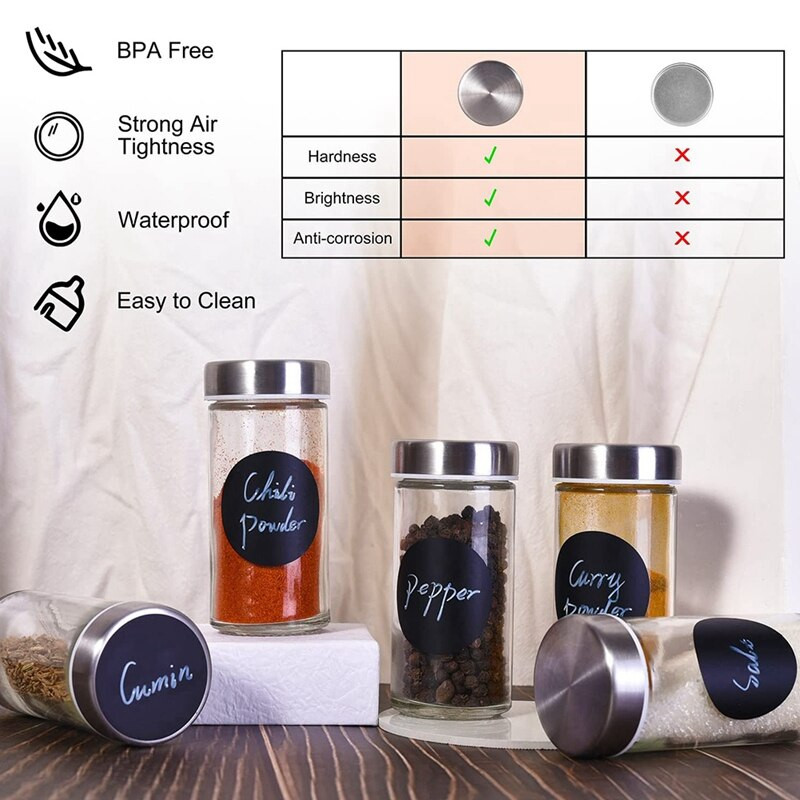 12 koreničiek s viečkami - Vysokokvalitné koreničky s viečkami - Okrúhle sklenené koreničky - Nádoby na koreničky - Fľaštičky na koreničky