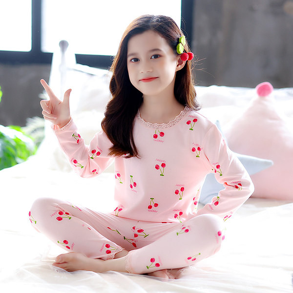 Detské dvojdielne pyžamo pre dievčatá s výšivkou