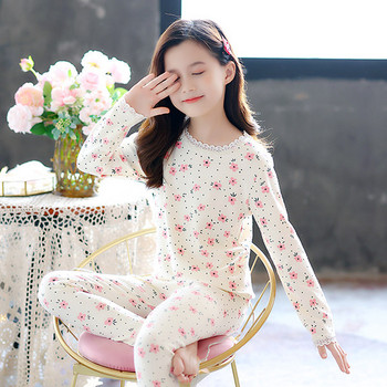 Памучна пижама за момичета - няколко цвята