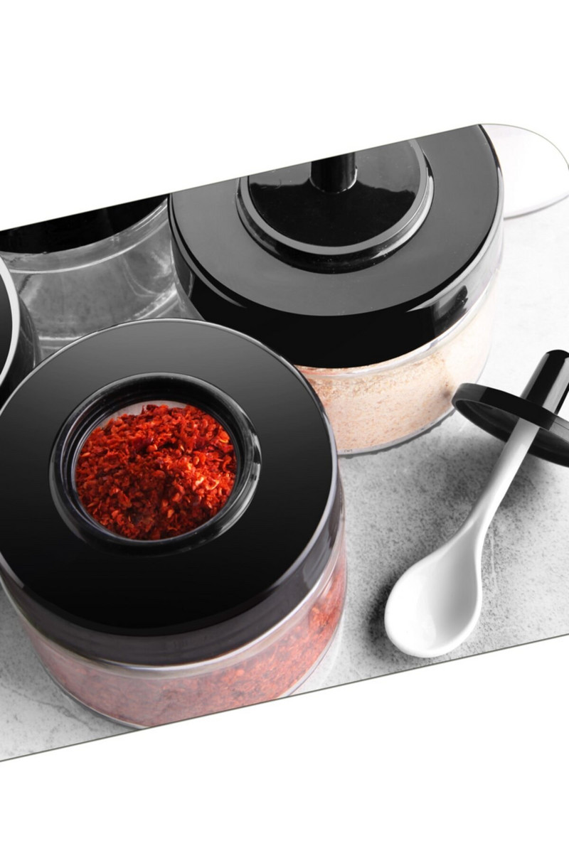 Kuchynské doplnky, 12-dielna sklenená sada korenín s lyžičkou, úložná nádoba, 300 ml pohár, kuchynské náradie, praktické 2022 domácnosť