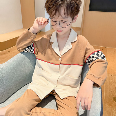 Detské dvojdielne pyžamo na gombíky pre chlapcov