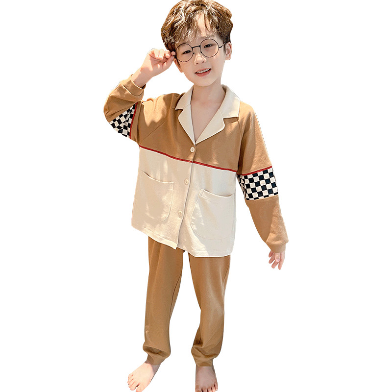 Detské dvojdielne pyžamo na gombíky pre chlapcov