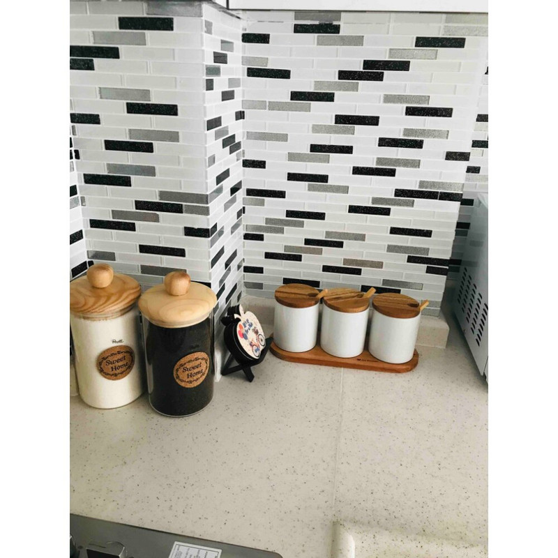 Drevená sada korenín, 3-dielna sada, úložná nádoba na koreniny, stôl a pult, prezentácie, kuchyňa, darčekové potreby, nové