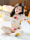 Dvojdielne pyžamo s aplikáciou a dlhým rukávom pre dievčatá