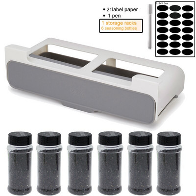 Virtuvės lipni prieskonių laikymo lentynėlė Prieskonių butelių laikymo lentyna po stalčiumi Paslėpta virtuvės reikmenų saugykla