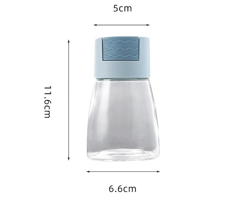 180ml dávkovacia soľnička Tlačiaci dávkovač soli Soľ Cukor Fľaša na korenie Soľnička na korenie Džbán korenia Fľaša na korenie
