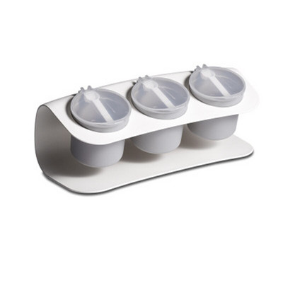 3Pcs/set Plastična staklenka za začine Kutija za začine Boca za pohranu začina sa žličicama Staklenke Sol Papar Kumin u prahu Kutije Kuhinjski alat