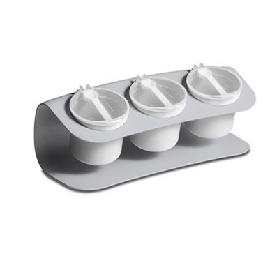 3Pcs/set Plastična staklenka za začine Kutija za začine Boca za pohranu začina sa žličicama Staklenke Sol Papar Kumin u prahu Kutije Kuhinjski alat