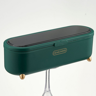 Viacvrstvová koreniaca krabička na korenie všetko v jednom, priehľadná uzavretá nádoba na soľ a glutaman sodný, odnímateľná koreniaca krabička s výklopným vrchnákom