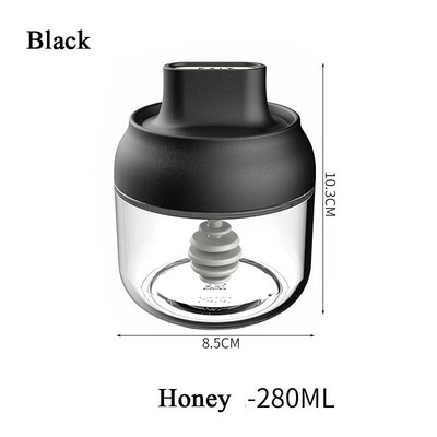 Sklenené fľaše na korenie v kuchyni, sklenená nádoba na cukor, soľ, med, 280 ml, úložná krabička na korenie s vekom, štetcom, lyžicou a príslušenstvom 1 ks