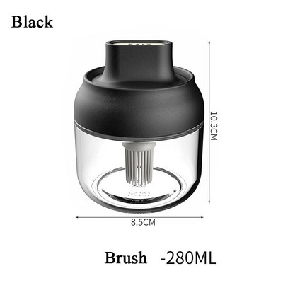 Sklenené fľaše na korenie v kuchyni, sklenená nádoba na cukor, soľ, med, 280 ml, úložná krabička na korenie s vekom, štetcom, lyžicou a príslušenstvom 1 ks