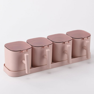 Korenička, soľnička na korenie, nádoba na potraviny, olejový hrniec s vekom, lyžica, kuchynský dávkovač korenia