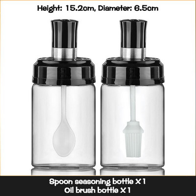 250ml sklenená fľaša na korenie, organizér na korenie, nádoba na korenie, soľ, cukor, korenie, oliver, olej, úložný priestor do kuchyne, grilovanie