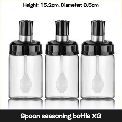 250ml sklenená fľaša na korenie, organizér na korenie, nádoba na korenie, soľ, cukor, korenie, oliver, olej, úložný priestor do kuchyne, grilovanie
