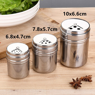Poklopci za miješalice za začine Posude za sol i papar od nehrđajućeg čelika za set kuhinjskih boca za začine