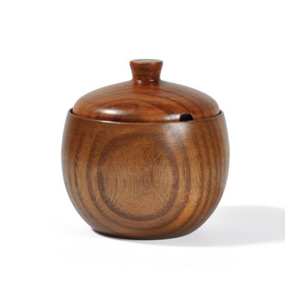 Masívne drevené koreničky s viečkom, korenie, kreatívne fľaše na korenie na soľ/olej, organizér na korenie, kuchynské súpravy gadgetov