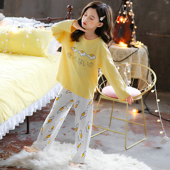 Нов модел детска пижама от блуза и долнище за момичета