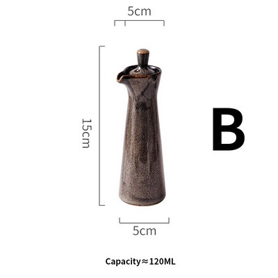 Keramická fľaša na korenie, kuchynská reštaurácia, fľaša na sójovú omáčku, olejček, korenie, riad a nástroje