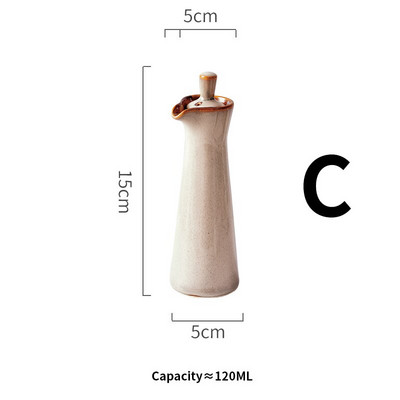 Keramická fľaša na korenie, kuchynská reštaurácia, fľaša na sójovú omáčku, olejček, korenie, riad a nástroje