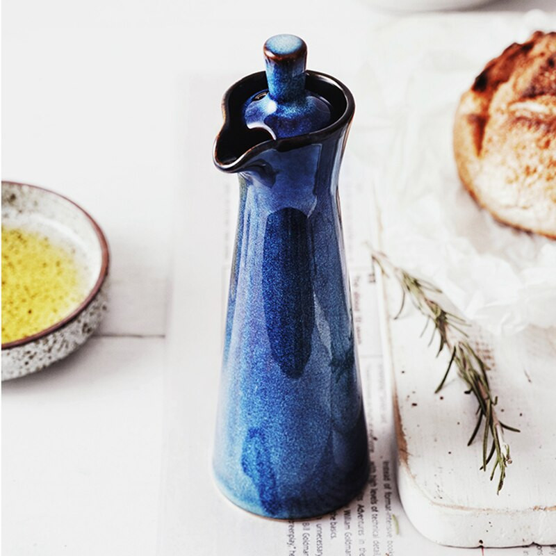 Keramická fľaša na korenie, kuchynská reštaurácia, fľaša na sójovú omáčku, olejček, korenie, riad a nástroje