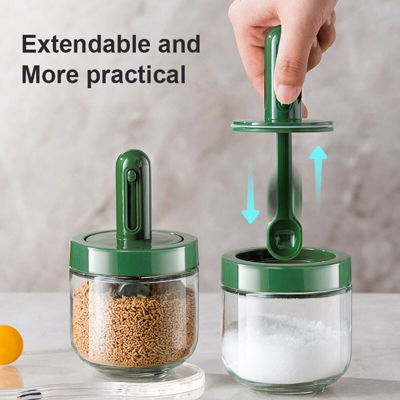 Džbán na korenie s viečkom, lyžicou, soľničkou a koreničkou, sada, organizér na korenie, nádoba na ocot, omáčku, olej, sklenená fľaša, kuchynské potreby