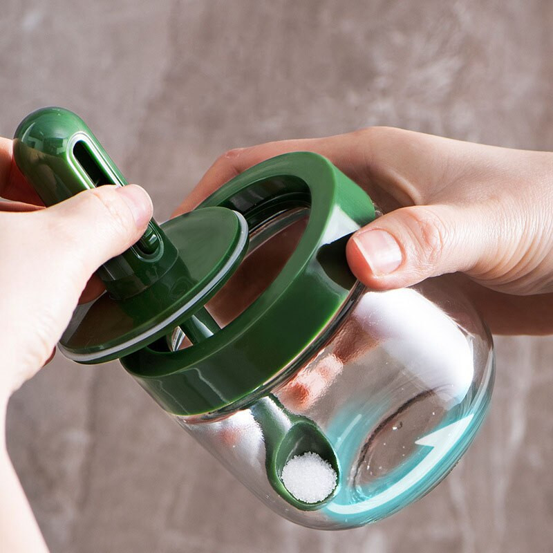 Džbán na korenie s viečkom, lyžicou, soľničkou a koreničkou, sada, organizér na korenie, nádoba na ocot, omáčku, olej, sklenená fľaša, kuchynské potreby