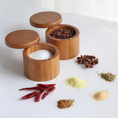 Korenička z bambusu, trepačka na korenie, cukor, soľ, korenie, bylinky, špáradlá, úložná fľaša na grilovanie s viečkom pre kuchynské príslušenstvo