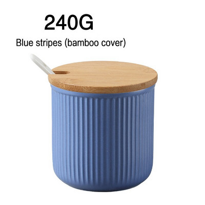 Keramické dózy na korenie s dreveným viečkom, soľničky, kuchynské potreby, organizér na biele korenie, sada lyžíc a krabička na biely cukor