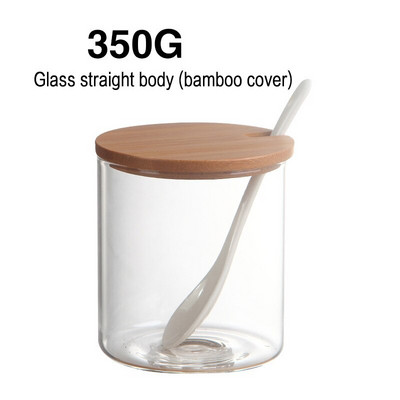 Keramické dózy na korenie s dreveným viečkom, soľničky, kuchynské potreby, organizér na biele korenie, sada lyžíc a krabička na biely cukor