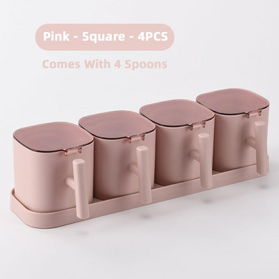 Korenička Obelix, sada koreniacich boxov, soľnička, korenie, organizér na korenie, kuchynská nádoba, fľaša na korenie, poháre, nádoba na náradie s lyžičkami.