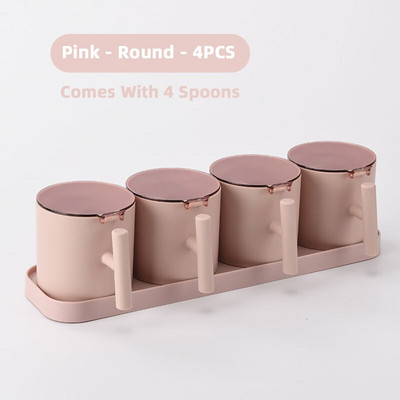 Korenička Obelix, sada koreniacich boxov, soľnička, korenie, organizér na korenie, kuchynská nádoba, fľaša na korenie, poháre, nádoba na náradie s lyžičkami.