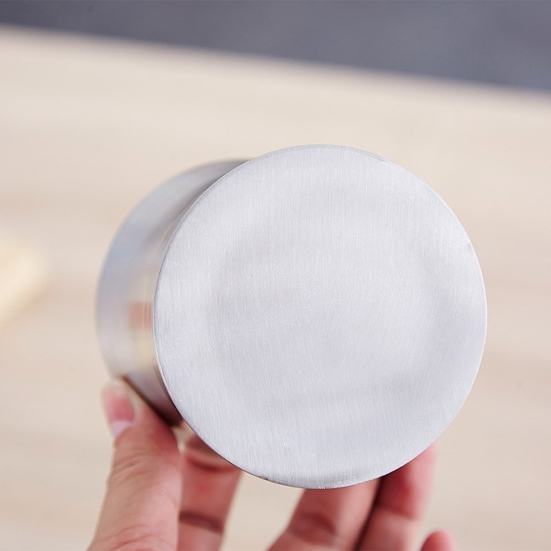 Nerezová cukornička, brúsená korenie, korenie, soľ, cukor, korenie s vekom a lyžicou, kuchynské pomôcky WY720