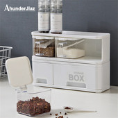 Multifunkčná plastová korenie nádoba kombinovaná zásuvka typ korenie úložný box korenie stojan s rukoväťou domáce kuchynské náradie