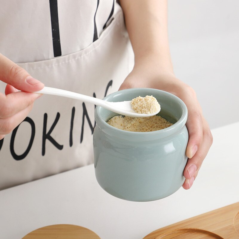 Keramická korenie/korenie/ocot/olej/fľaša/kombinovaná sada/súprava na skladovanie/soľnička/korenie/korenie/box/kuchynské potreby