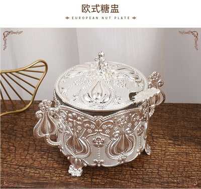 Madinga europietiško ir amerikietiško stiliaus metalo drožybos buitinė virtuvė su baltojo cukraus cukraus saugykla, padengta cinko lydinio cukraus puodeliu