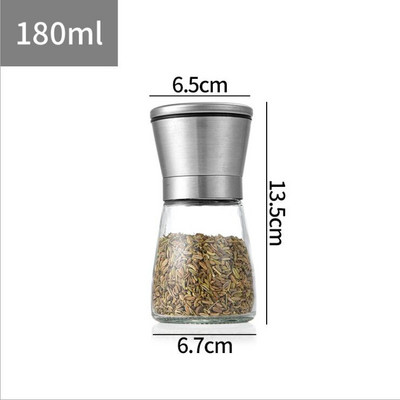 2 ks mlynčekov na soľ a korenie, mlynčeky a trepačky z nehrdzavejúcej ocele s možnosťou doplnenia, na himalájsku a morskú soľ, čierne korenie a korenie