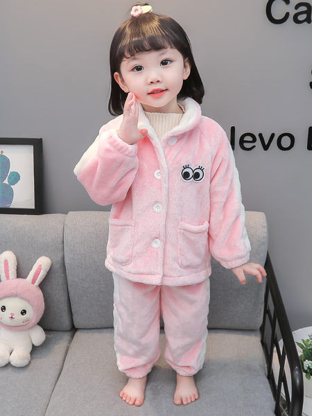 Dvojdielne zimné detské pyžamo pre dievčatá