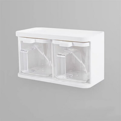 Európsky plastový priehľadný stojan na koreniny, korenie, soľnička a korenička, cukornička, kuchynská fľaša na korenie