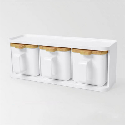 Európsky plastový priehľadný stojan na koreniny, korenie, soľnička a korenička, cukornička, kuchynská fľaša na korenie