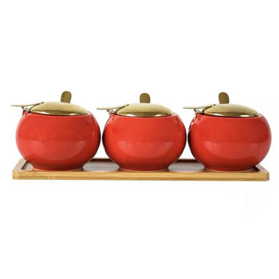 Nordic Ceramic Light Luxury maitseainepurgid kaanega Köögitööriistad Maitseainepudel Kodusuhkrukauss Soola- ja piprašeikerid