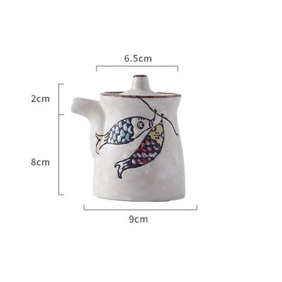 Japonská keramická fľaša na korenie, nádoba na korenie pre domácnosť, soľnička a korenička, nádoba na ocot, cukornička, hrniec na chilli, nástroj na varenie