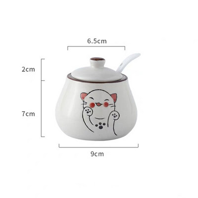 Japonská keramická fľaša na korenie, nádoba na korenie pre domácnosť, soľnička a korenička, nádoba na ocot, cukornička, hrniec na chilli, nástroj na varenie