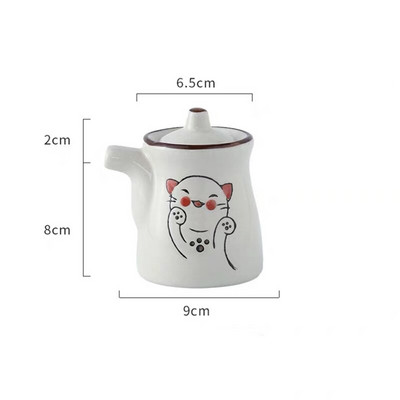 Japonská keramická fľaša na korenie, nádoba na korenie pre domácnosť, soľnička a korenička, nádoba na ocot, cukornička, hrniec na chilli, nástroj na varenie