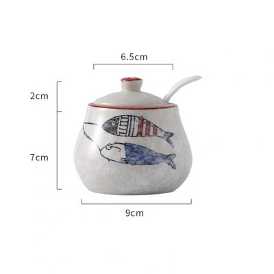 Japonská keramická fľaša na korenie, nádoba na korenie pre domácnosť, soľnička a korenička, nádoba na ocot, cukornička, hrniec na chilli, nástroj na varenie