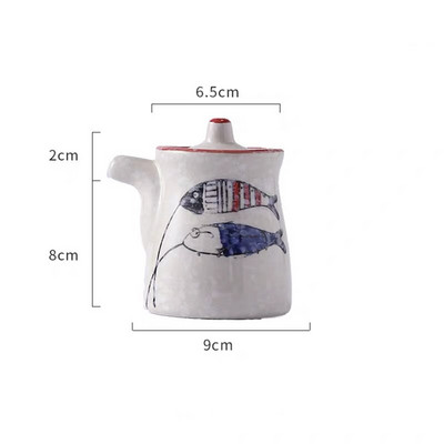 Japonská keramická fľaša na korenie, nádoba na korenie pre domácnosť, soľnička a korenička, nádoba na ocot, cukornička, hrniec na chilli, nástroj na varenie