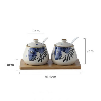 Japonská keramická fľaša na korenie, nádoba na korenie pre domácnosť, soľnička a korenička, nádoba na ocot, cukornička, hrniec na chilli, nástroj na varenie