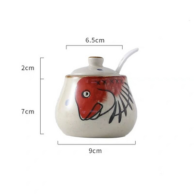 Japonská keramická fľaša na korenie, nádoba na korenie pre domácnosť, soľnička a korenička, nádoba na ocot, cukornička, hrniec na chilli, nástroj na varenie