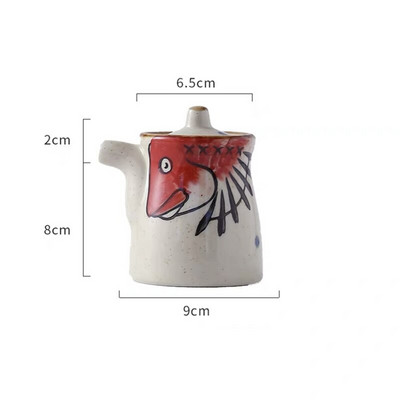 Japonská keramická fľaša na korenie, nádoba na korenie pre domácnosť, soľnička a korenička, nádoba na ocot, cukornička, hrniec na chilli, nástroj na varenie